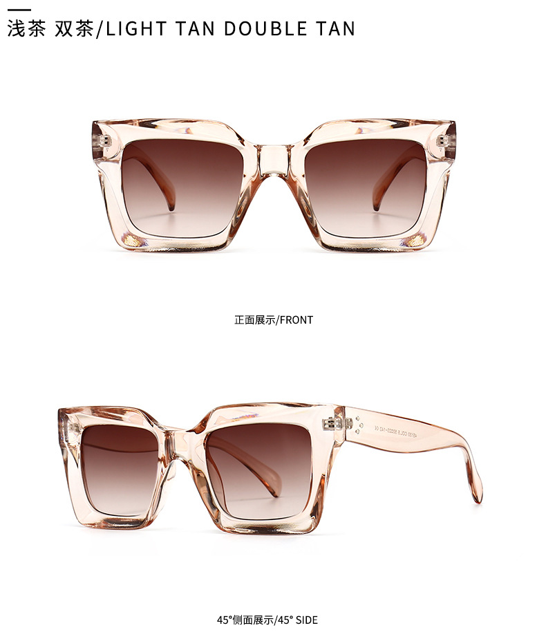 Cross-border Modern Square Sunglasses Model Square Sunglasses display picture 2