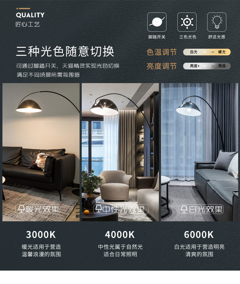 2024新款北欧风钓鱼灯落地灯客厅卧室led装饰创意氛围智能立式灯-阿里巴巴