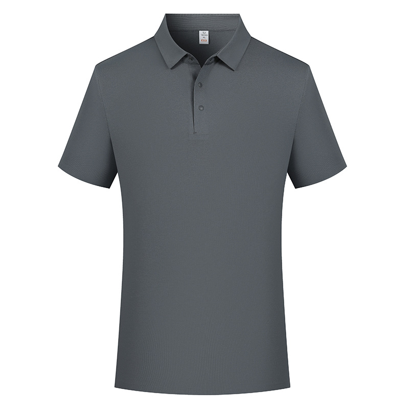 Cuatro cierre sin costura sensación fría 7A antibacteriana comercial con solapa camiseta polo camiseta personalizada ropa de trabajo sensación alta