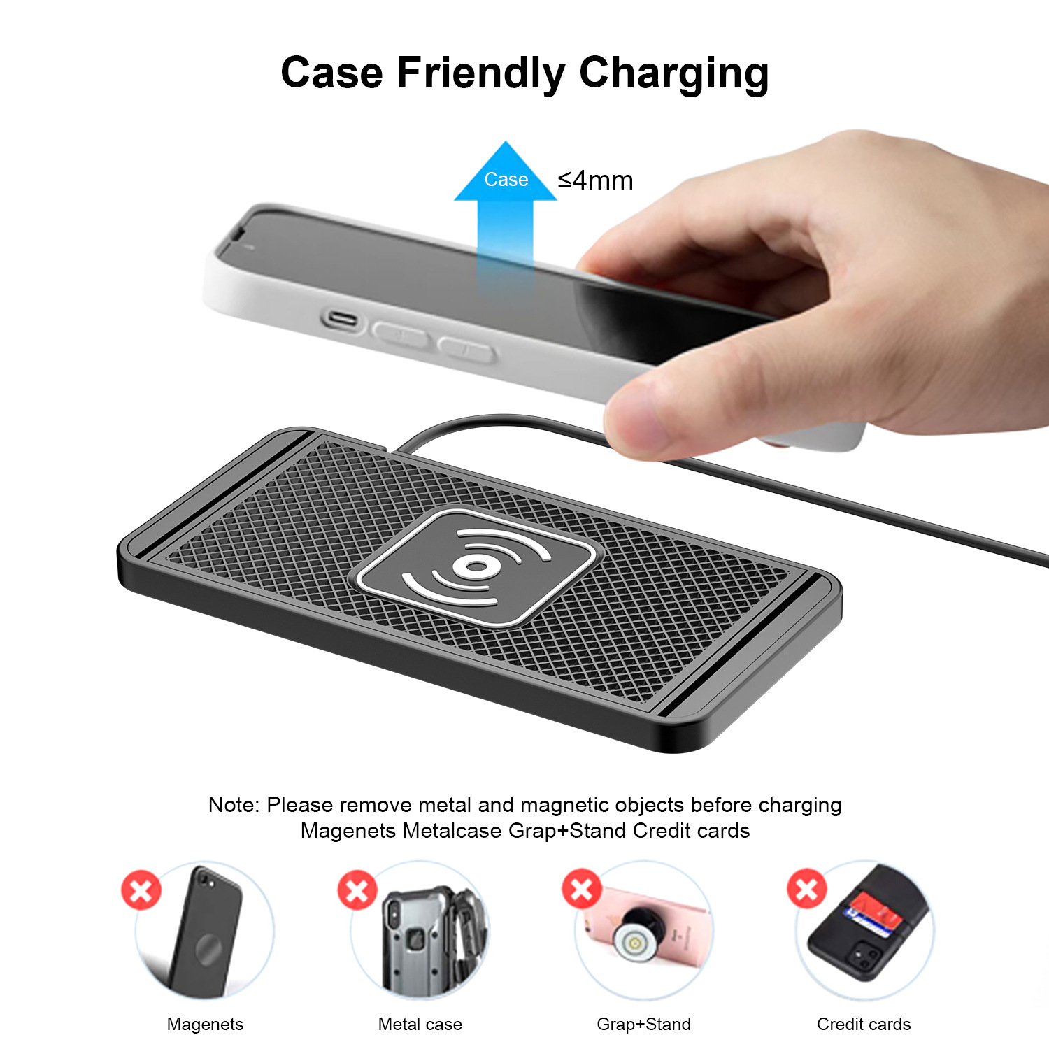 Car Wireless Charger Universal Adjustable For Multiple Models_voghion.com