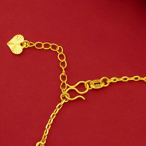 Pure copper plated with 18k gold, thin star bracelet for women, small fresh ins style student model, small star sand gold bracelet for women