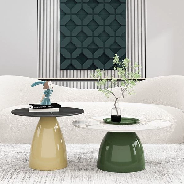 Северный каменный чайный столик Современная минималистская небольшая квартира креативная гостиная