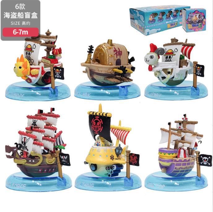 ワンピース6種類の海賊船、サン号、メリー号、黒ひげ号、船舶模型、置物、フィギュア、卸売完成品|undefined