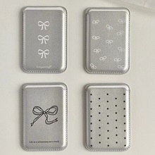 蝴蝶结磁吸卡包背贴适用iPhone16苹果手机通用款韩国小众Magsa