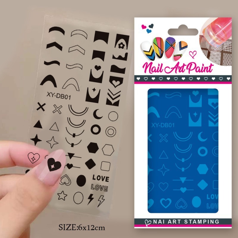 鋼板マニキュアプレート DIY ペイントマニキュア印刷転写テンプレート複雑な印刷鋼板マルチスタイルマニキュアツール|undefined