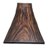 Стол большой досок с твердым деревом орехового дерева, бревенчатый чайный стол, простой офисный стол Boss, Черный цвет орехового цвета.