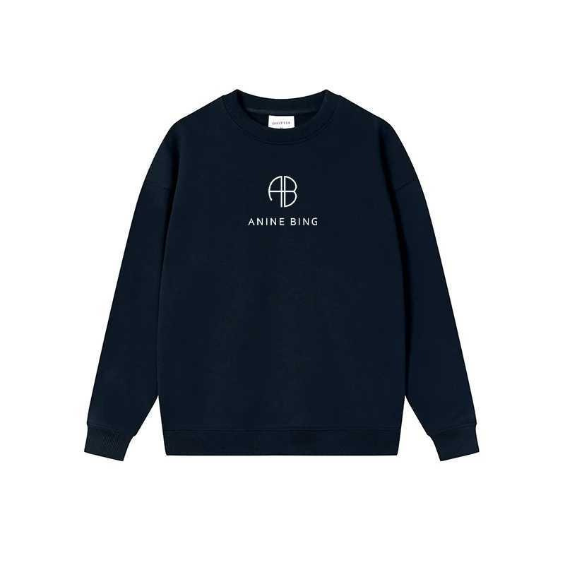 Popular Cross-Border Round-Neck Sweatshirt Supply Source: Anine Bing Letter Print Hoodless Sweatshirt, Versatile and Casual, Hot-Selling Popular Cross-Border Round-Neck Sweatshirt Supply Source: Anine Bing Letter Print Hoodless Sweatshirt, Versatile and Casual, Hot-Selling