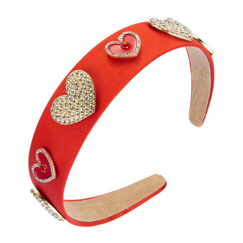 New Fashion Love Oil Dripping Love Diamond Hairband display picture 7