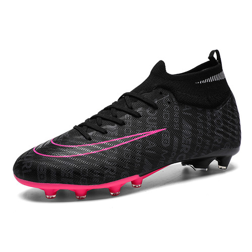 New Football Shoes for Men and Women, Crumb Rubber Training Shoes TF Crumb Rubber AG Long Rubber for Adults, Students, Competition and Training, Children's Sports Shoes