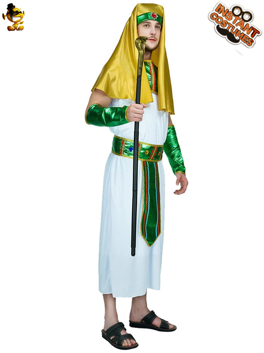 Halloween adulto grandes hombres antiguo faraón egipcio traje grande de las mujeres princesa vestido pareja traje de fiesta