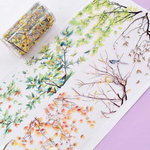 Pet special oil hand account lace tape flower blossom material rainbow crystal ink hand account tape wholesale