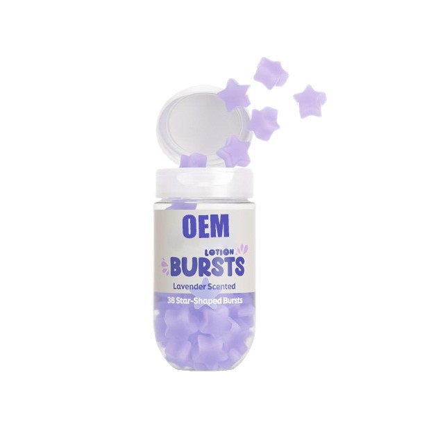 Comercio exterior lavanda fragancia estrellas perlas explotadoras loción corporal personalizada loción refrescante no cremante hidratante crema hidratante