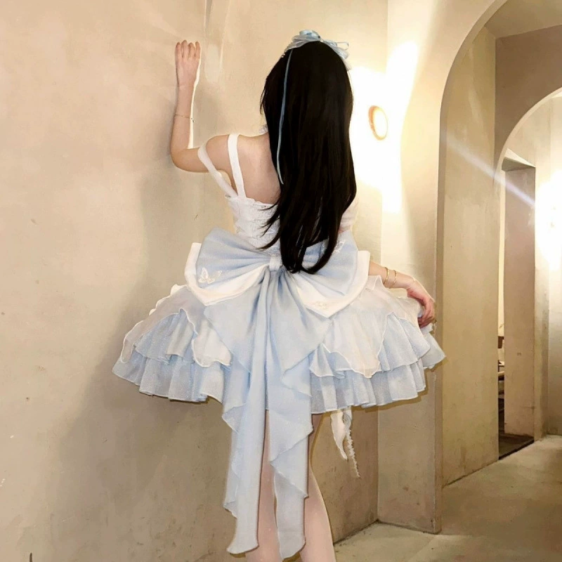 Крупица, платье, корейский стиль, лолита стиль, тюлевая юбка-ладо