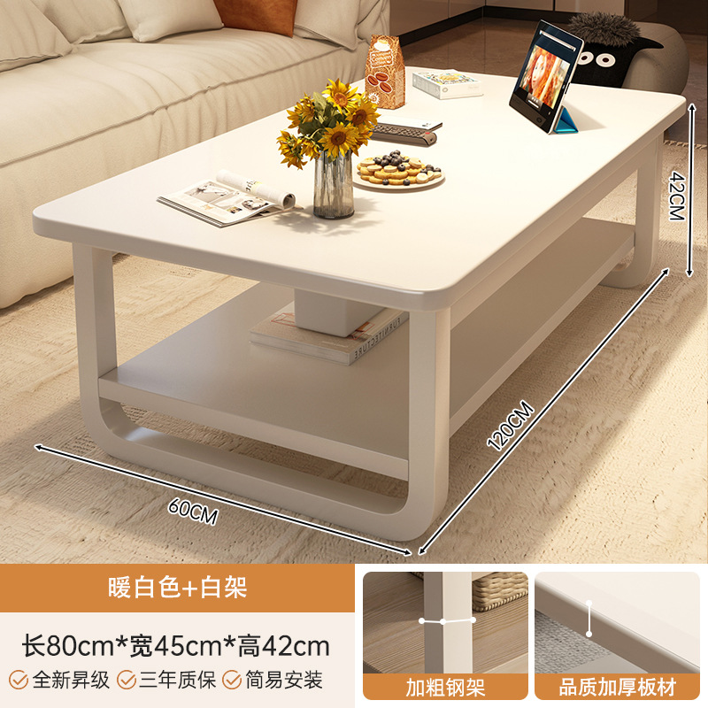 Mesa de centro para sala de estar, hogar, apartamento pequeño, sofá, mesa de centro pequeña, mesa de té simple, casa de alquiler moderna y sencilla, balcón, mesa pequeña