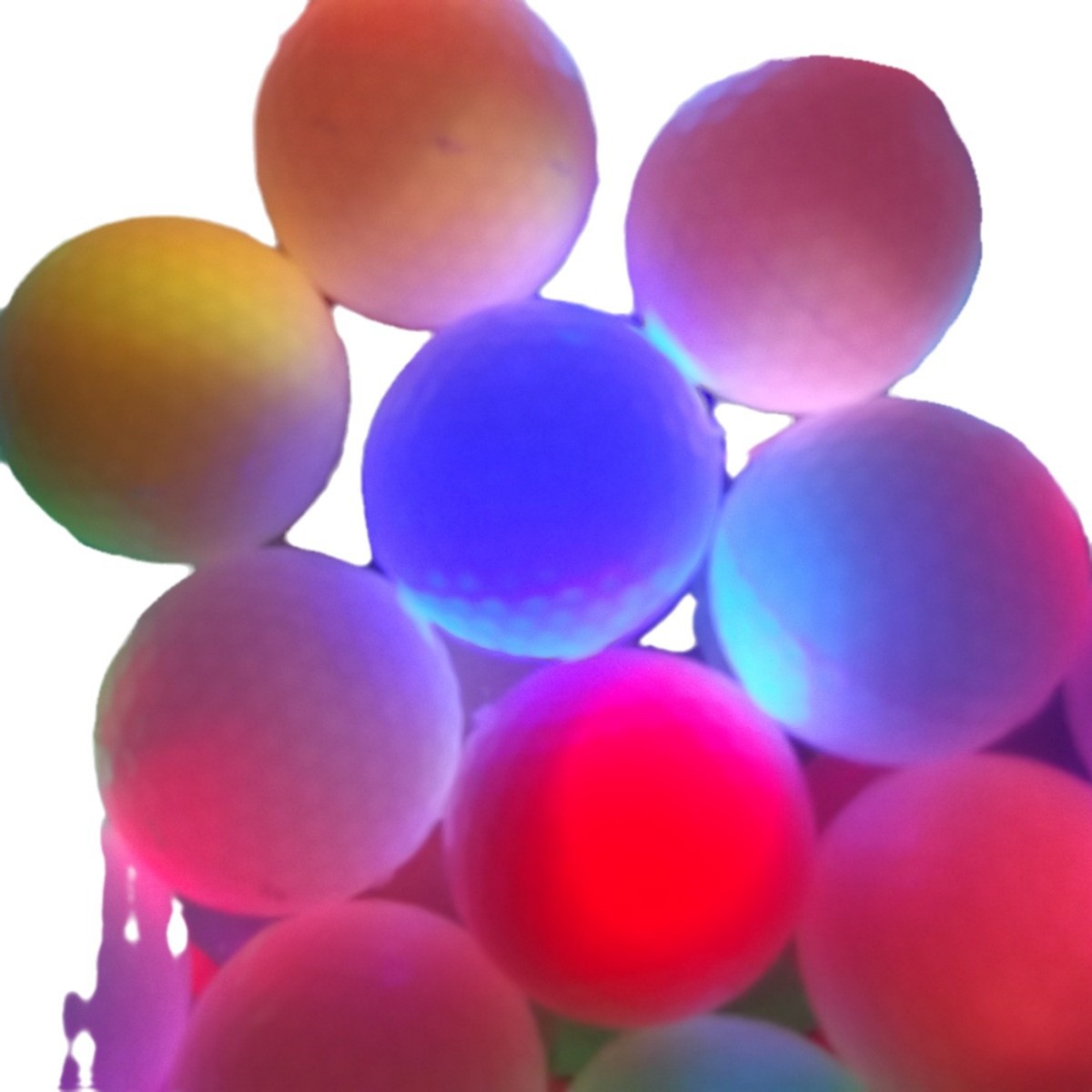 Venta al por mayor de golf bola luminosa bola práctica, Bola de práctica de noche led
