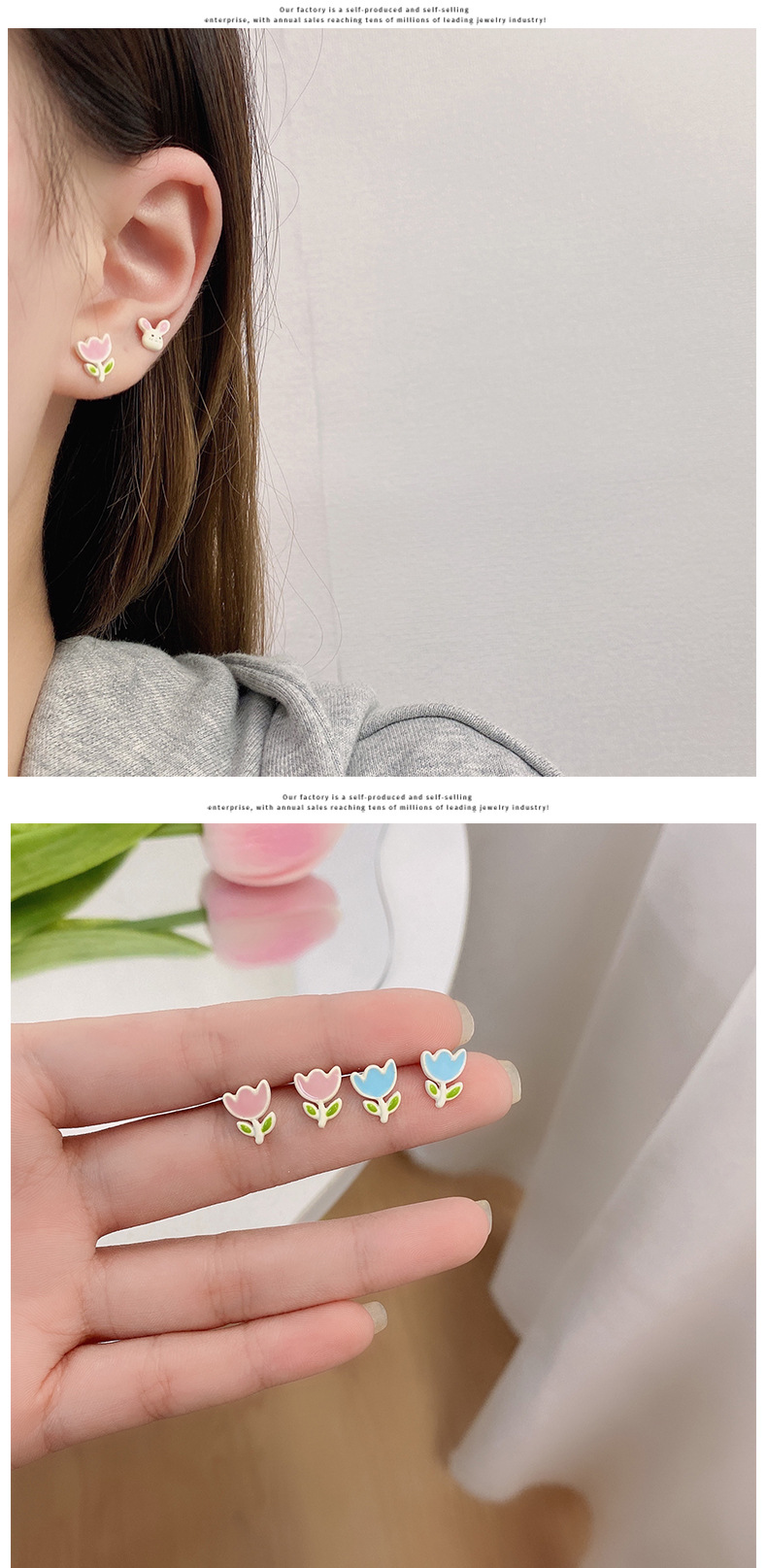 Fashion Heart Shape Alloy Spray Paint Womenu0027S Ear Studs 1 Set