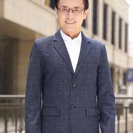 格子西装男中老年爸爸装春秋款外套休闲商务男装西服工厂批发蓝色