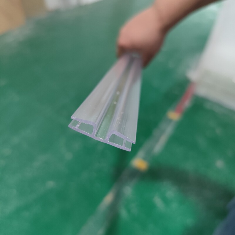 Transparent Pvc Plastic Buckle Acrylic Soft Hinge Hinge Extra Long 1.2m Shaftless Card Board Soft Hinge