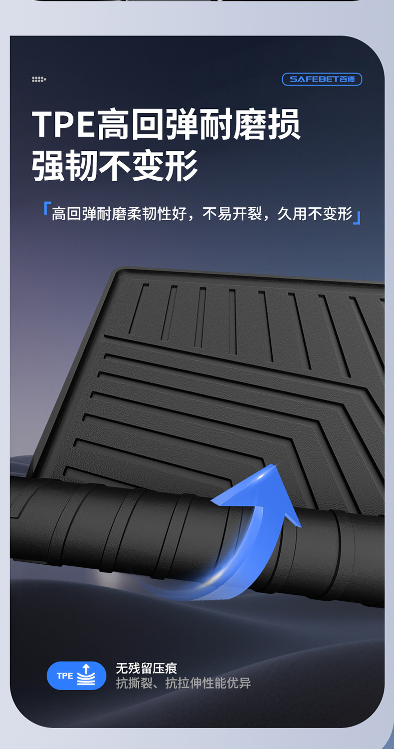 Suitable for Tank 300 New Energy 400 500 Special Vehicles, Tpe Car Trunk Mat Interior Accessories
