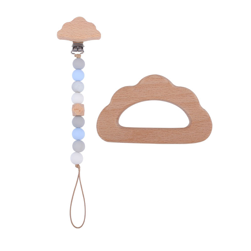 Nuevo bebé calmante silicona chupete cadena teether traje Bebé haya animal chupete clip juguete mordedor