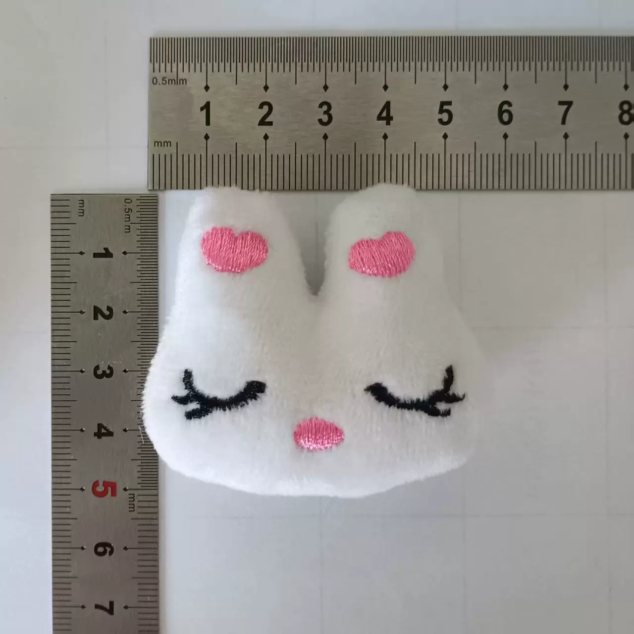 布艺毛绒可爱兔子发饰头饰儿童饰品配件制作材料diy帽子袜子胸针