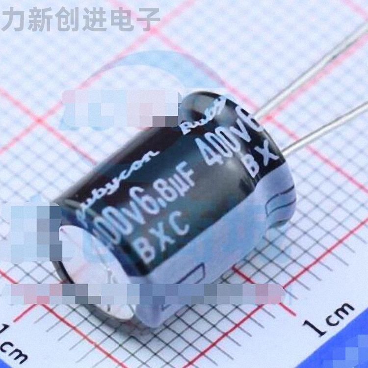 400BXC6R8MEFC10X12.5描述6.8uF 400V电解电容器