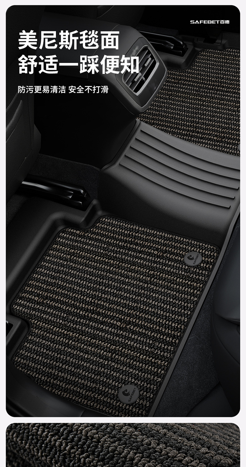 Suitable for Chery Tiggo 8, Arrizo 8, iCAR V23, special colorful TPE car floor mats and trunk mat