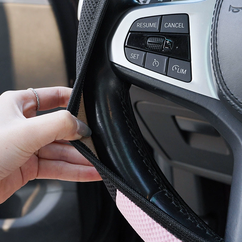 Cartoon plush cute keep warm steering wheel, round handle, (Cross-border trading)
