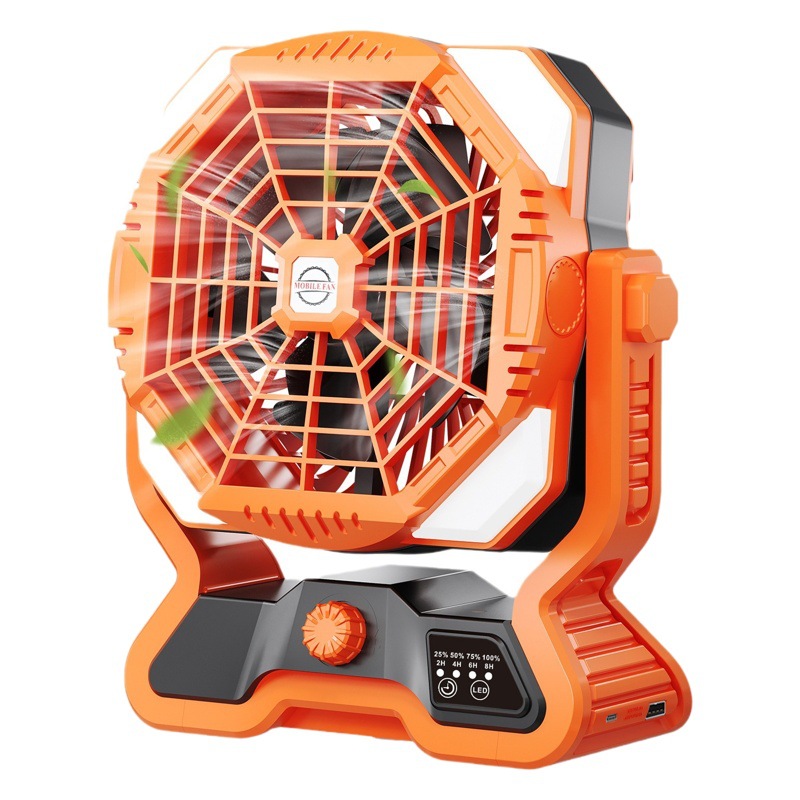 Ventilador con Iluminación para Camping 8 Aspas Control Remoto, Con Luz para Camping image 1