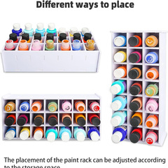 Desktop paint storage box art student paint finishing process paint storage rack oil pipe watercolor paint storage rack