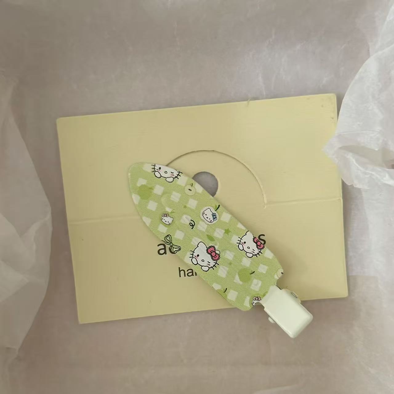 Sweet Cool Retro Grid Cat Hairpin sin rastros Clip lateral Clip dulce Clip de boca de pato Clip de cabello para niños toque de cabello