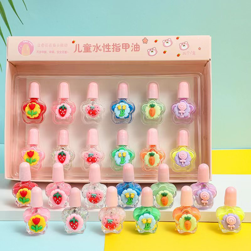 Cartoon nail polish suit tear nail polish girl five poison tasteless kindergarten share nail polish wholesale