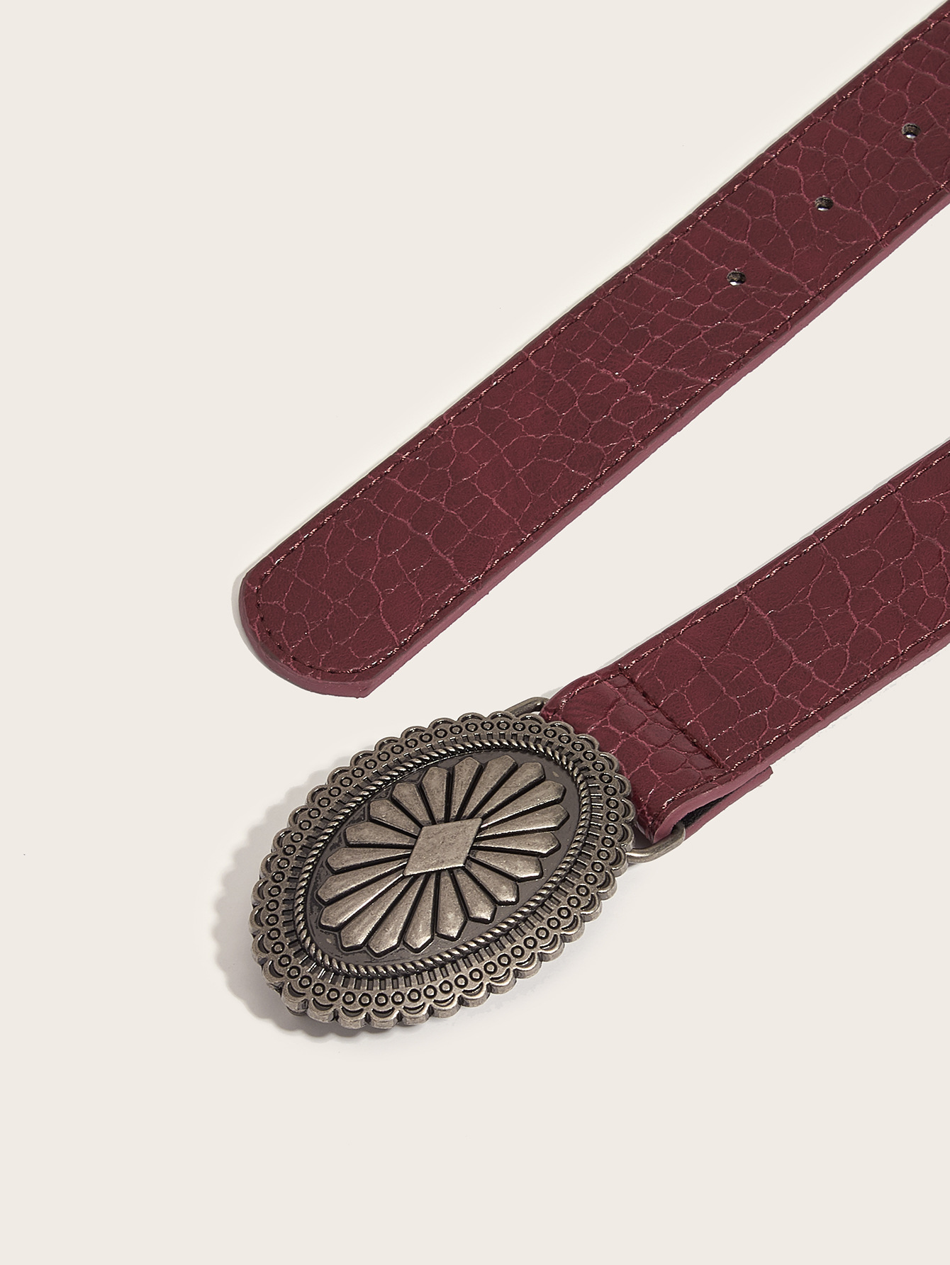 IG Style Retro Solid Color Pu Leather Alloy Women's Leather Belts display picture 9