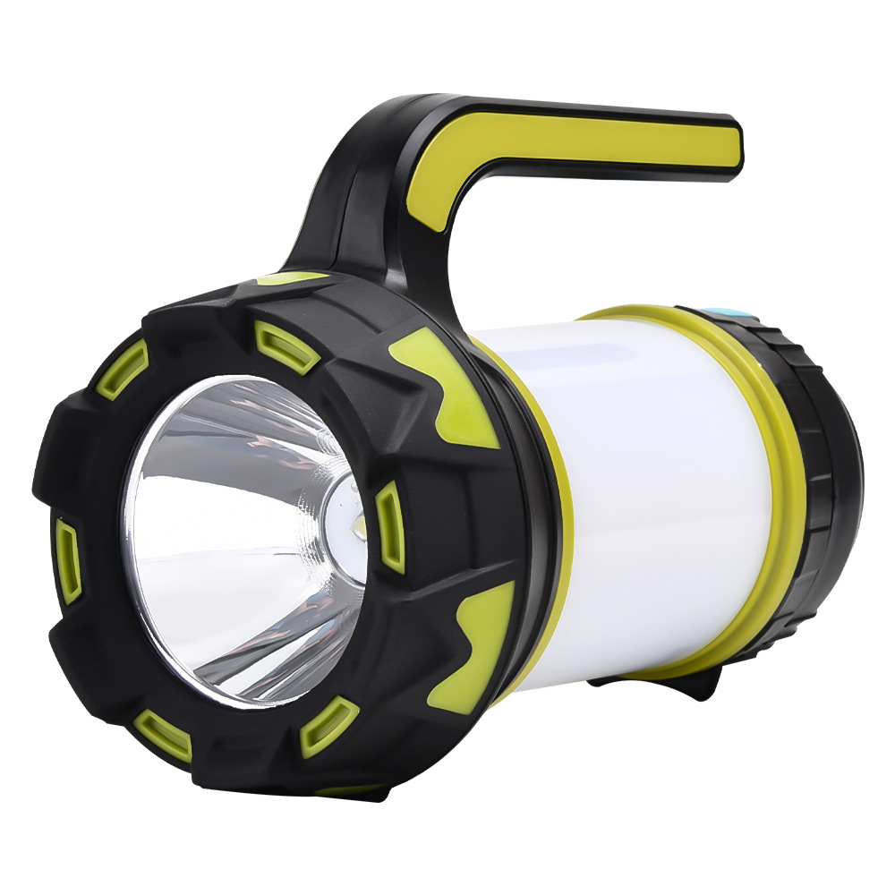 Cross-Border New Searchlight LED Multi-Function USB Rechargeable Camping Emergency Lighting Portable Flashlight_voghion.com