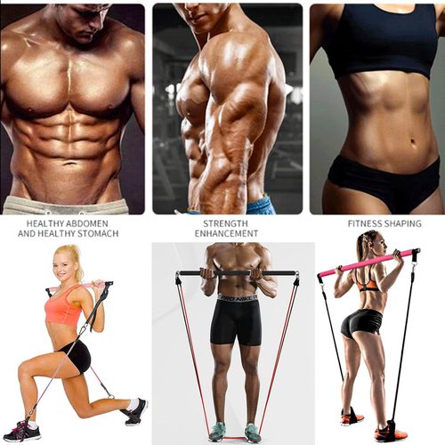 Cross-border resistance band set accessories handle fitness resistance bands for yoga and Pilates with enhanced resistance