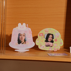 Hisocute原創少女卡通桌面相框亞克力小卡擺台追星女孩展示立牌