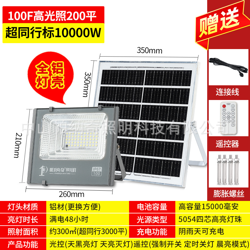 전체 알루미늄 램프 하우징, 최대 전력, 100F, 고광택 조명, 300제곱미터
