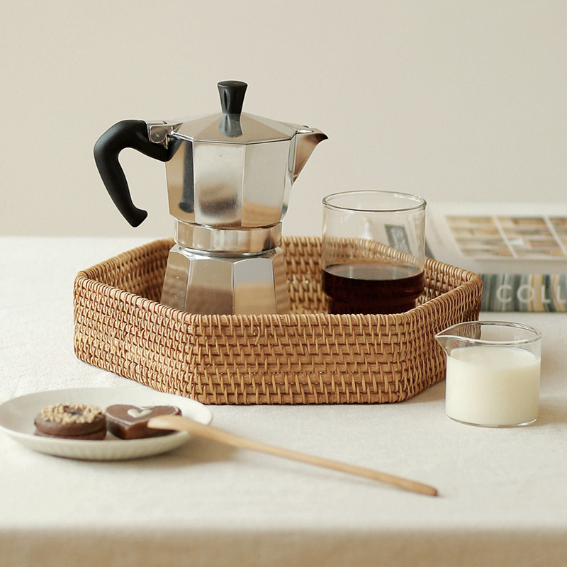 Vietnam hexagonal pan pan snack galletas canasta de almacenamiento dormitorio sala de estar escritorio acabado caja de almacenamiento