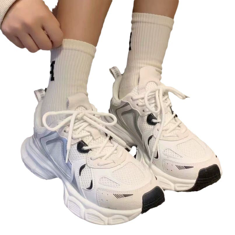 Женские кроссовки в стиле «dad shoes» 2025: популярные, сетчатые, повседневные, для бега, универсальные, на толстой подошве, дышащие, трендовые (D-4)