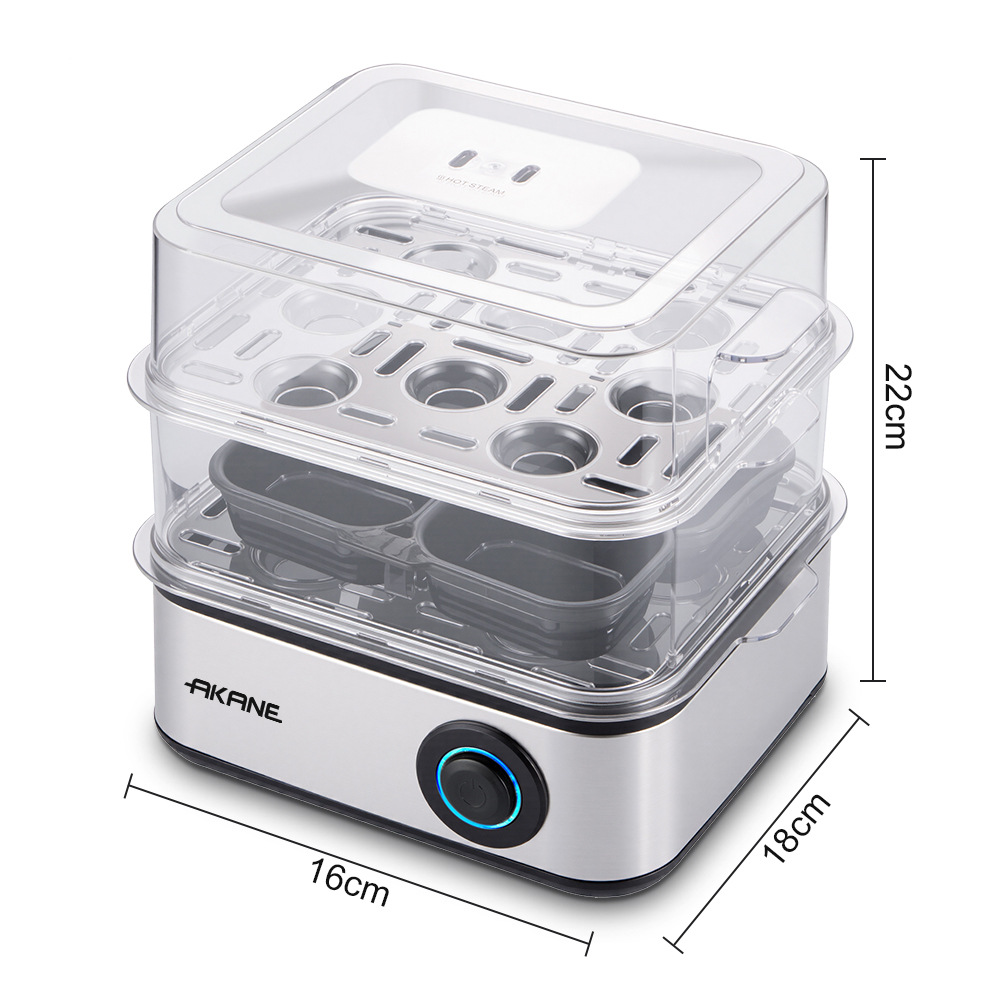 AKANE - Cucina automatica standard europea per uso domestico, multifunzione con doppio strato per la cottura a vapore e la preparazione di uova alla coque._voghion.com