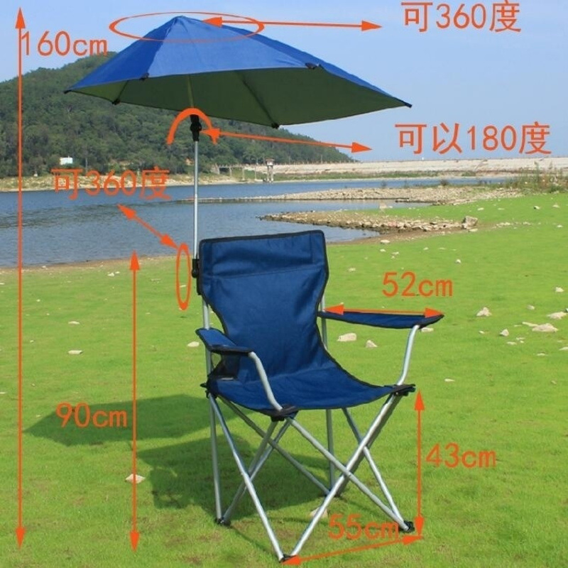 silla de pesca con paraguas silla de ocio plegable al aire libre silla de acampamiento de playa portátil silla de grupo silla de paraguas