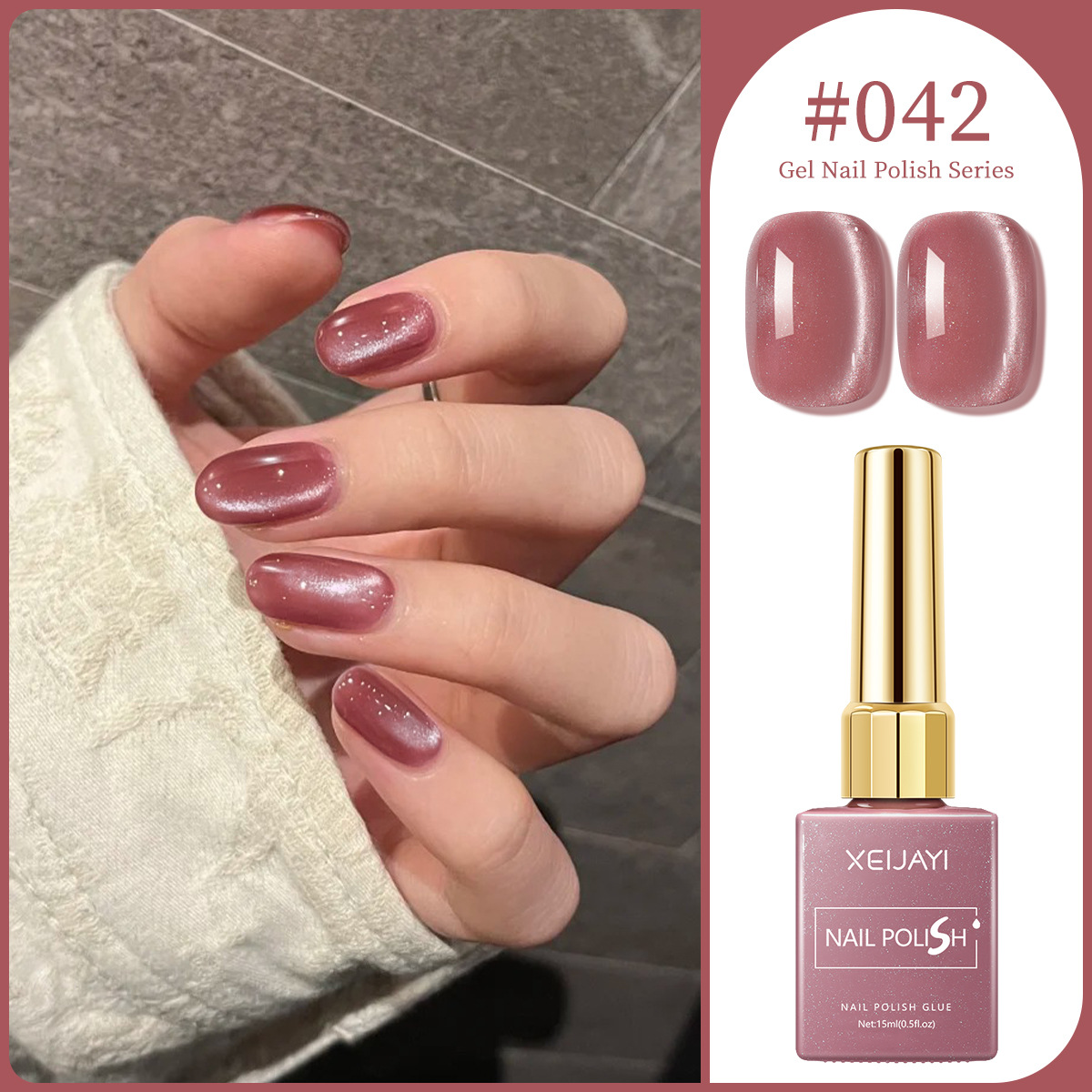Macaron color pegamento de uñas 2025 nuevo estilo de moda Chellie rojo oliva verde pegamento de uñas