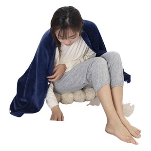 Solid Color Shawl Blanket Single Double Layer Lazy Moisture Absorption Warm Leisure Blanket Office Nap Blanket in stock Wholesale