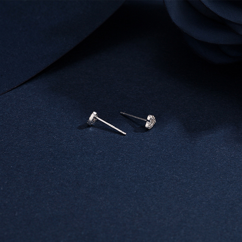 3g Weight Rhinestones Inlay Material Ear Studs Classification 1 Pair Quantity Street Occasion 925 Sterling Silver Material Heart Shape Pattern Women'S Gender Plating Design Fashion Style 1 Pair 925 Sterling Silver Rhinestones Heart Shape Ear Studs 13