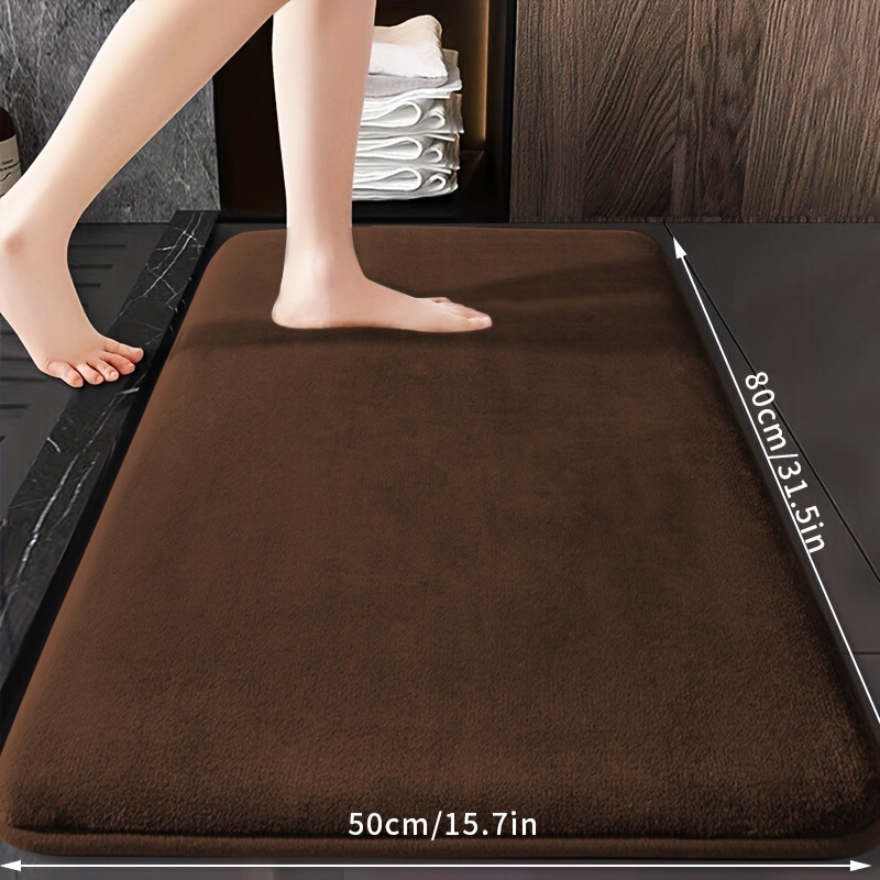 Cross-Border Coral Velvet Solid Color Bathroom Mat, Bathroom Floor Mat, Entrance Door Household Anti-Slip Easy-To-Clean Foot Mat Available for Wholesale Cross-Border Coral Velvet Solid Color Bathroom Mat, Bathroom Floor Mat, Entrance Door Household Anti-Slip Easy-To-Clean Foot Mat Available for Wholesale