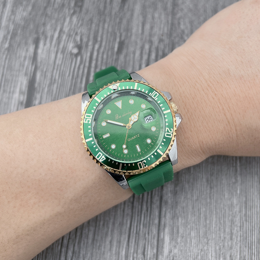 60g Weight Ordinary Glass Mirror Material Silica Gel Strap Material Watch Classification Pointer Display Type Buckle Buckle Style Round Dial Shape Casual Occasion Quartz Movement Solid Color Pattern All Seasons Season Unisex Gender Sport Style Style Sport Style Solid Color Buckle Quartz Watch 6
