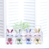 Plush Toys lovely Bunny Pendant Mini schoolbag Pendants children trumpet doll Key buckle wholesale