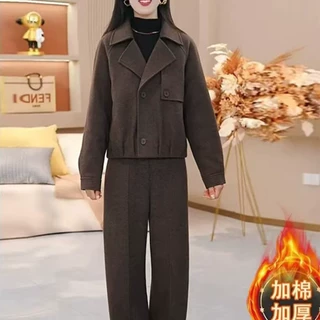 2026妈妈装秋冬季新款气质减龄两件套中老年加厚保暖显瘦百搭套装