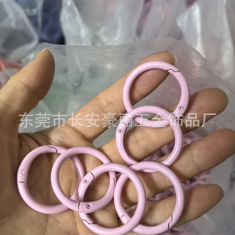 Labubu マカロン 33 ミリメートルスプリングバックル diy ジュエリー内径 25 ミリメートルオープンサークル 1.0inch カラースプリングサークル|undefined
