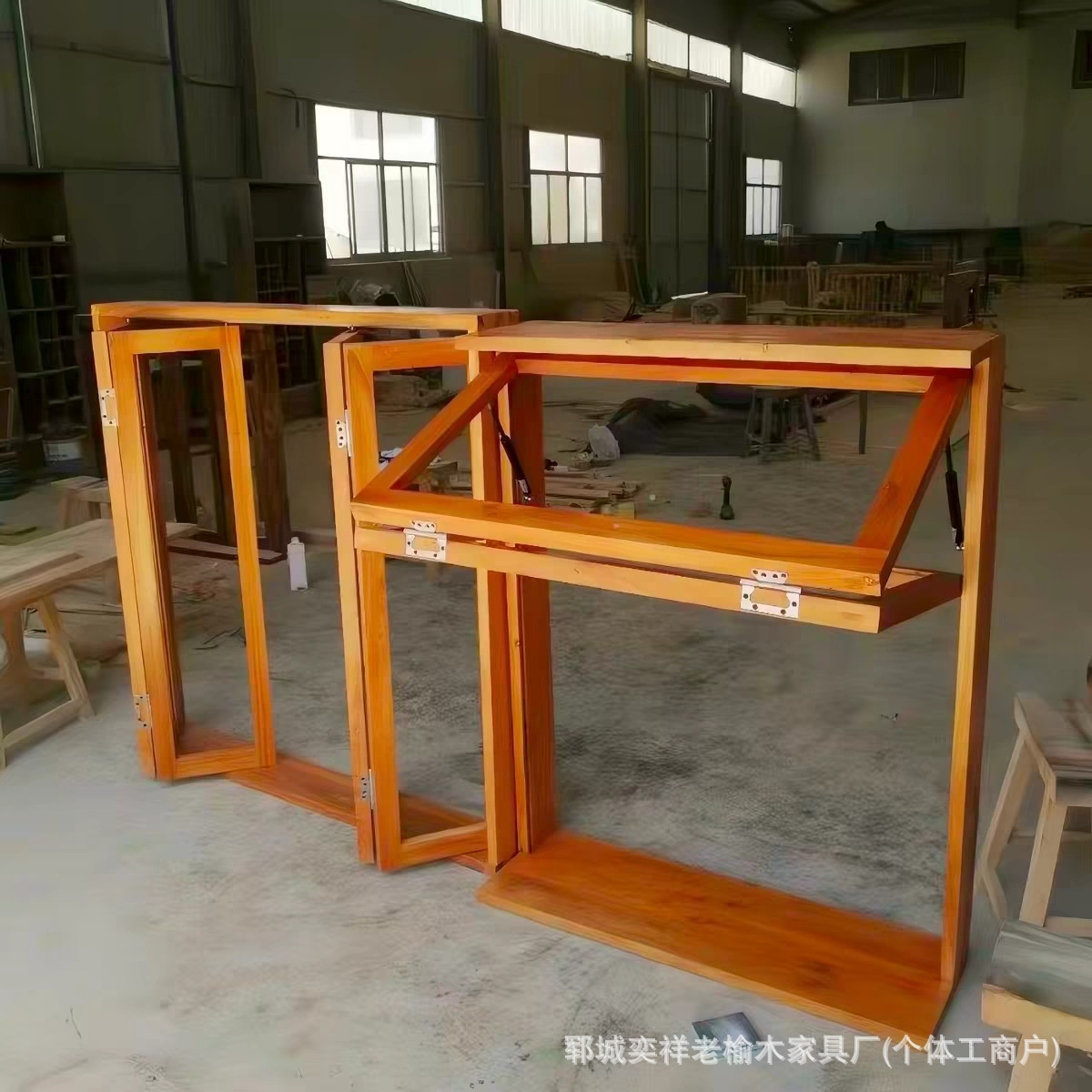 Окно Yixiang из старого вяза стиль 1